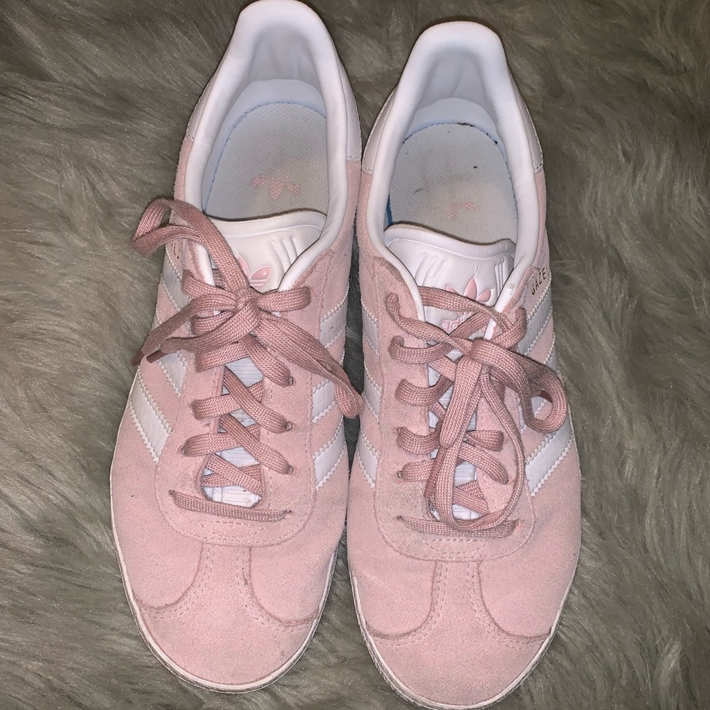Pink adidas gazelle